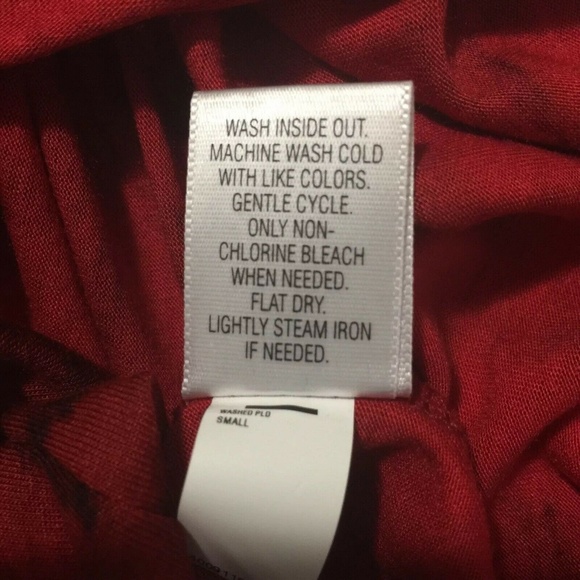 Simply Vera Sz S Top Red Black Velvet - Picture 7 of 7